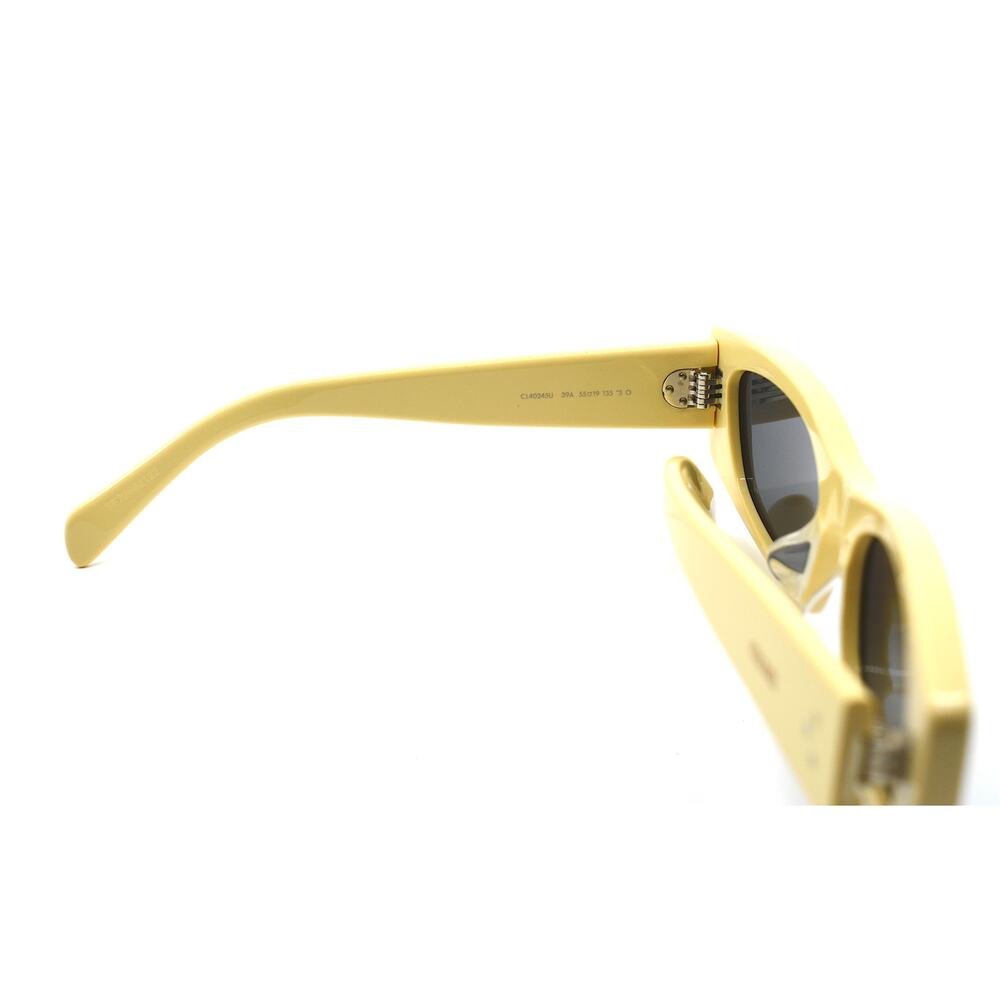 NEW CELINE CL40245U 39A YELLOW GREY WOMEN'S SUNGLASSES - Picture 8 of 10